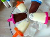 Polos de helado de yogurt para niños
