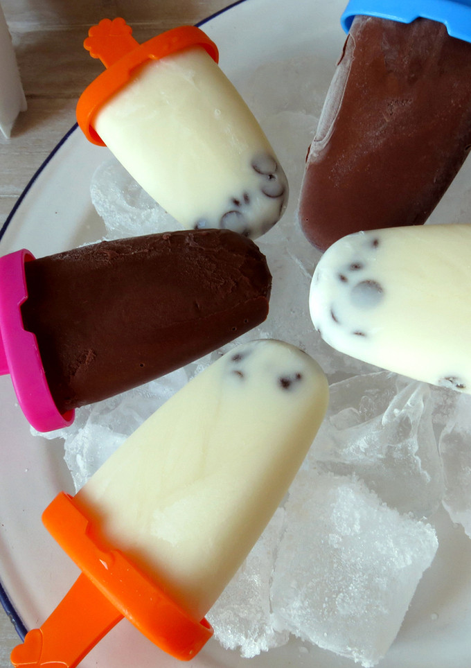 Una foto de Polos de helado de yogurt para niños