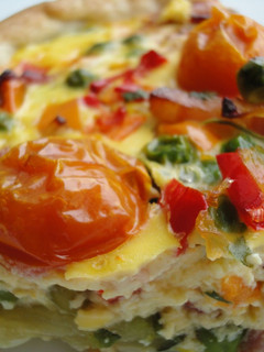 Foto principal de Tarta de verduras multicolor