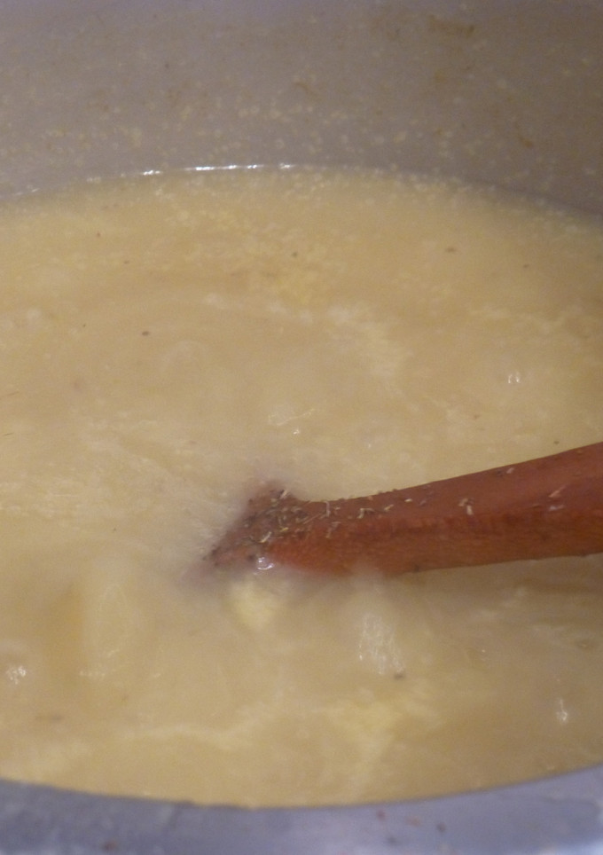 Una foto de Crema de calabacín con yogur