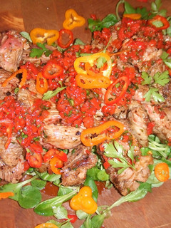 Una foto de Tabla de carne con aliño especial