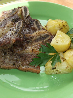 Una foto de Asado al horno con papas