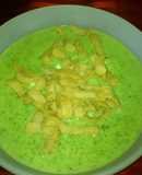 Crema de espinacas crunch