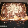 Tarta de dulce de leche con tres chocolates