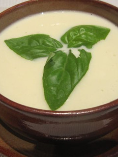 Una foto de Vichyssoise fría