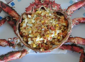 Una foto de Centolla rellena