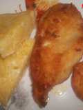 Pechugas de pollo maceradas y empanadas