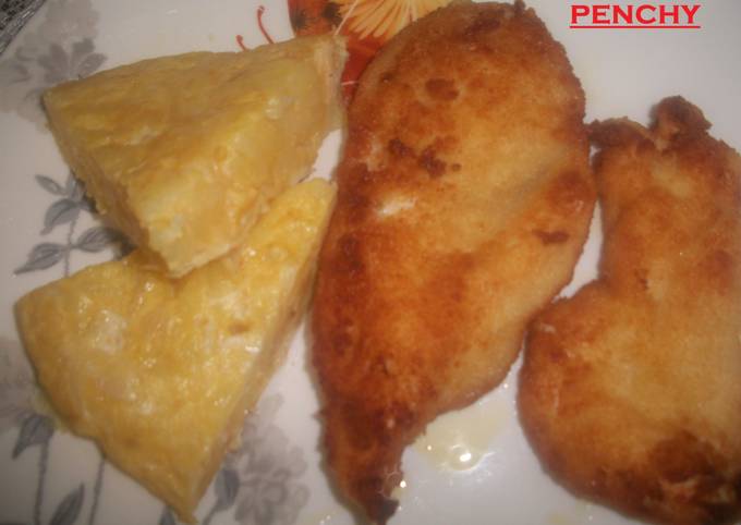 Pechugas de pollo maceradas y empanadas Receta de penchi briones garcia-  Cookpad