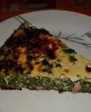 Quiche de espinacas sin masa