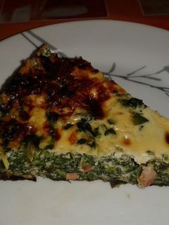 Una foto de Quiche de espinacas sin masa