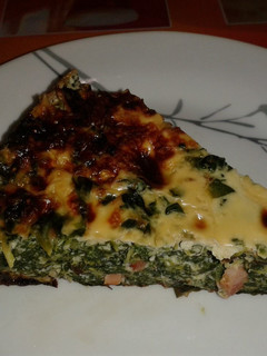 Una foto de Quiche de espinacas sin masa