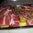 Costilla de cerdo con patata al horno