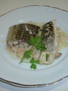 Una foto de Bacalao al ajillo