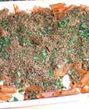 Penne rigati con gratinado crujiente