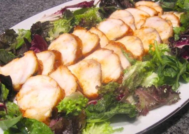 Rape alangostado con salsa de almendras