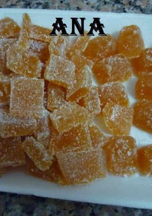 Una foto de Bombones de fruta de durazno