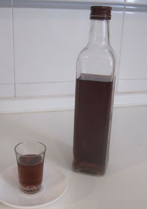 Una foto de Licor de avellanas