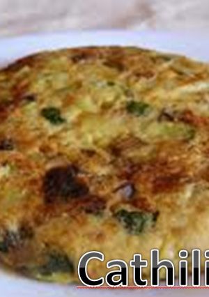 Una foto de Tortitas de huevo arroz y chipilin