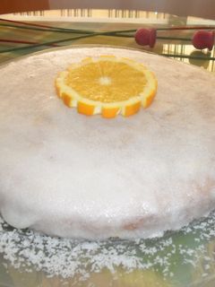 Una foto de Pastel glaseado de naranja