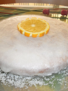 Una foto de Pastel glaseado de naranja