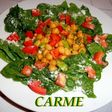 Ensalada de espinacas y garbanzos