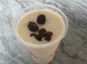 Una foto de Arroz con leche condensada y nata