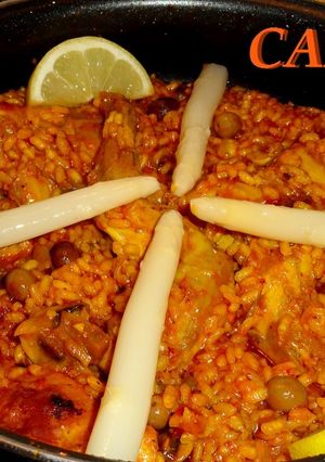 Una foto de Arroz a la cazuela campero