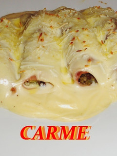 Foto principal de Canelones de acelgas con salsa de queso