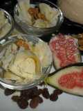 Rosetas de queso con higos