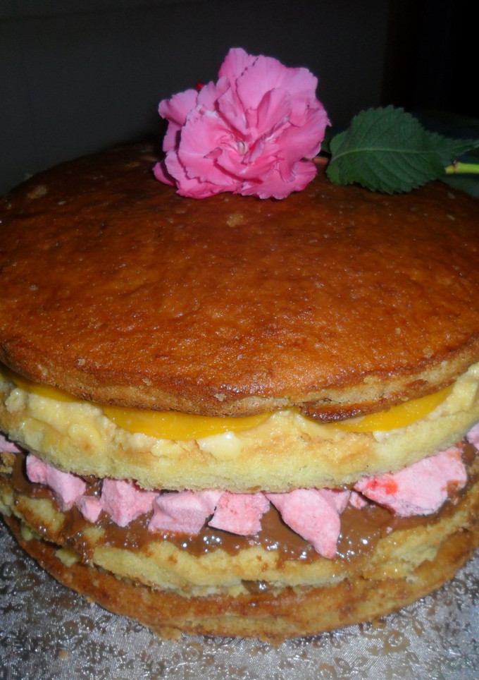 Una foto de Bizcocho para tarta de cumpleaños