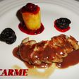 Magret de pato al chocolate