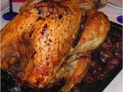 Una foto de pavo relleno fácil