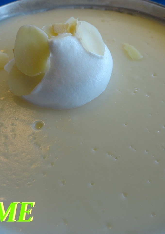 Una foto de Natillas con chocolate blanco
