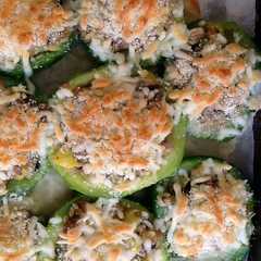 Una foto de Zapallitos rellenos de carne picada