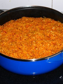 Una foto de Kimchi con arroz