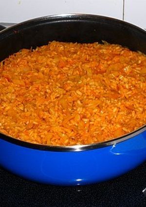 Una foto de Kimchi con arroz