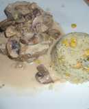 Lomo con hongos mixtos