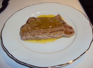 Una foto de Bistec de ternera a la plancha