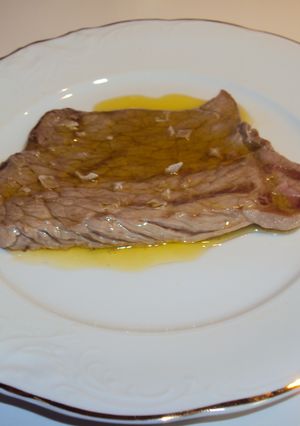 Una foto de Bistec de ternera a la plancha