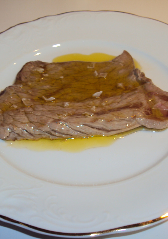 Una foto de Bistec de ternera a la plancha
