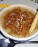Natillas de maicena con horchata