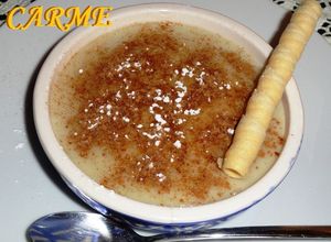 Foto principal de Natillas de maicena con horchata