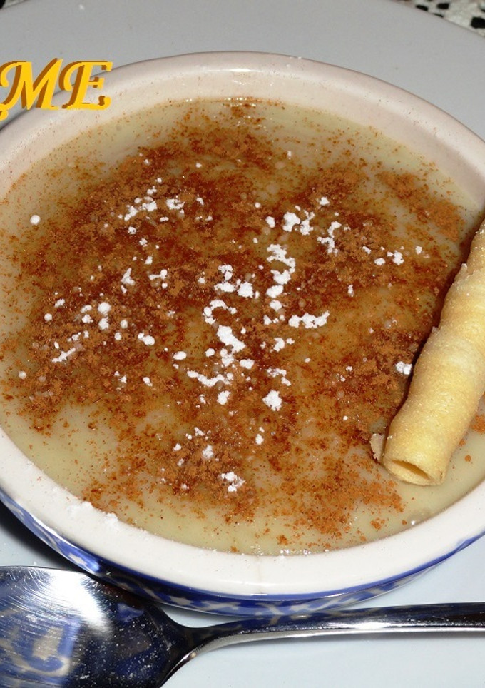Una foto de Natillas de maicena con horchata