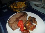 Una foto de carne asada de brasil