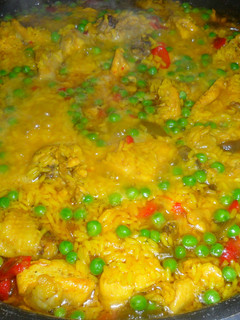 Una foto de Arroz amarillo a los tres pimientos