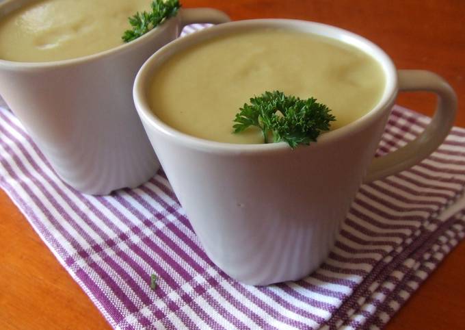 Crema fría de vainas de habas frescas Receta de Cuqui Bastida- Cookpad