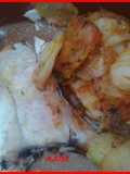 Cogote de merluza al horno con panaderas