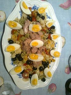 Una foto de Ensalada de pasta de verduras
