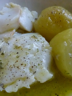 Una foto de Bacalao con patatas cocidas