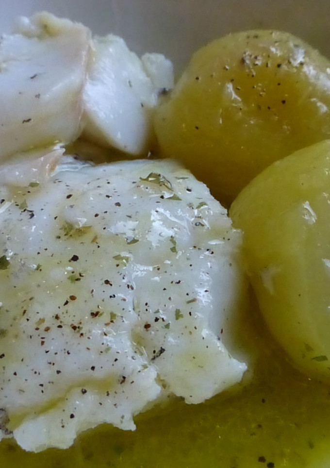 Una foto de Bacalao con patatas cocidas